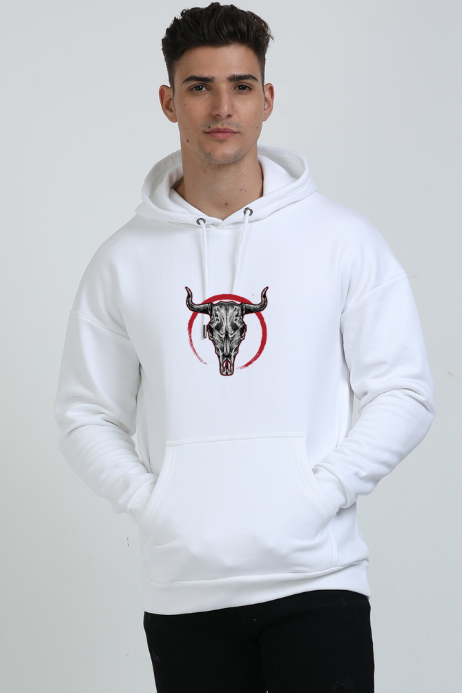 Goat Skull Heavy Weight Oversized Hooded Sweatshirt