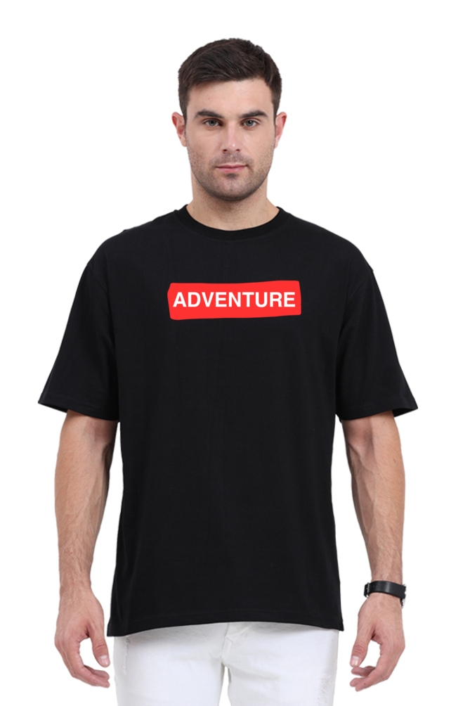 Adventure Oversized Round Neck Cotton T-Shirt