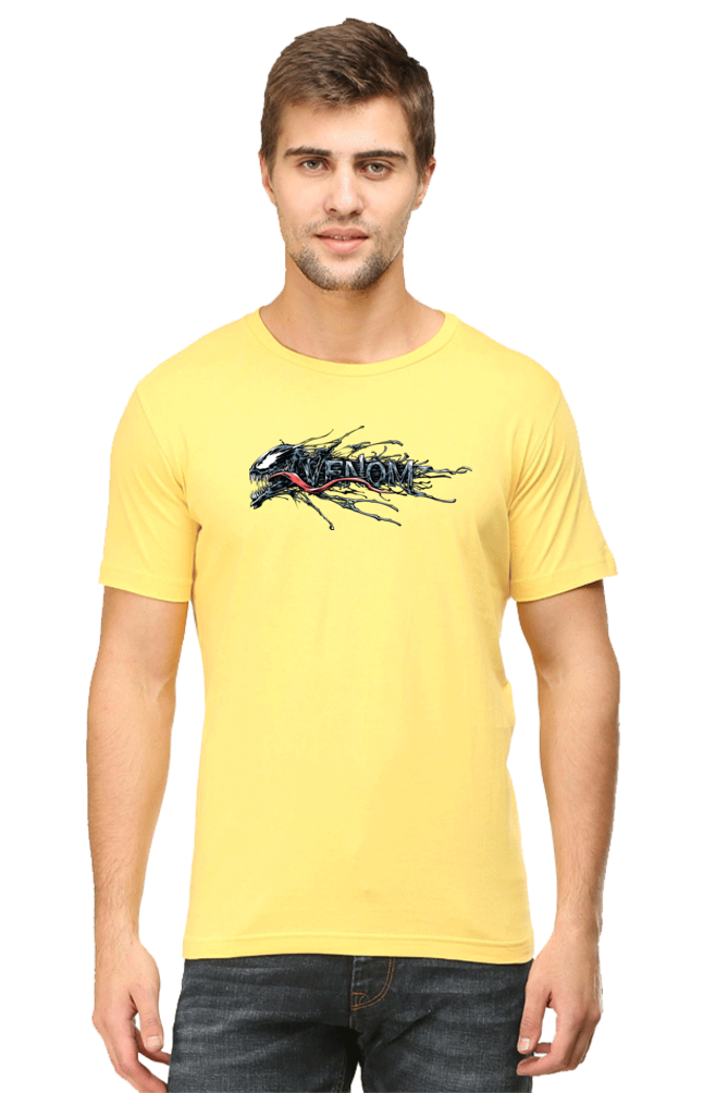 Venom Regular Cotton Round Neck T-shirt